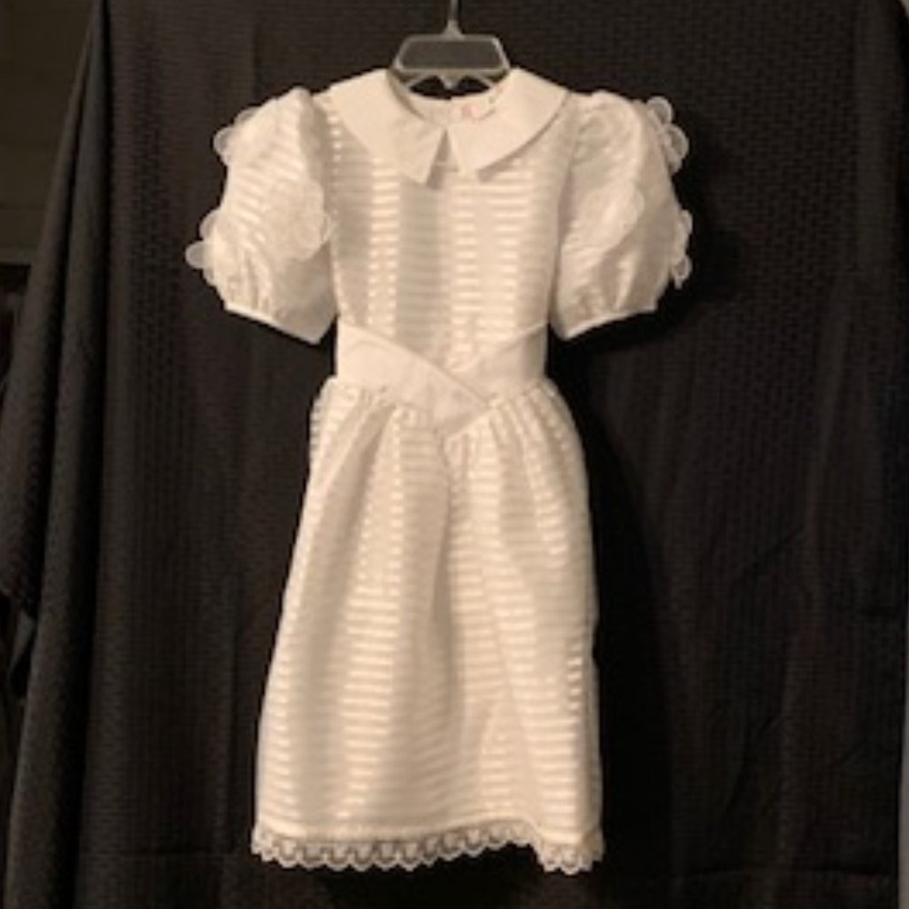 Girls size 10 White Dress: First Communion, Flower Girl, Wedding, Formal, etc.